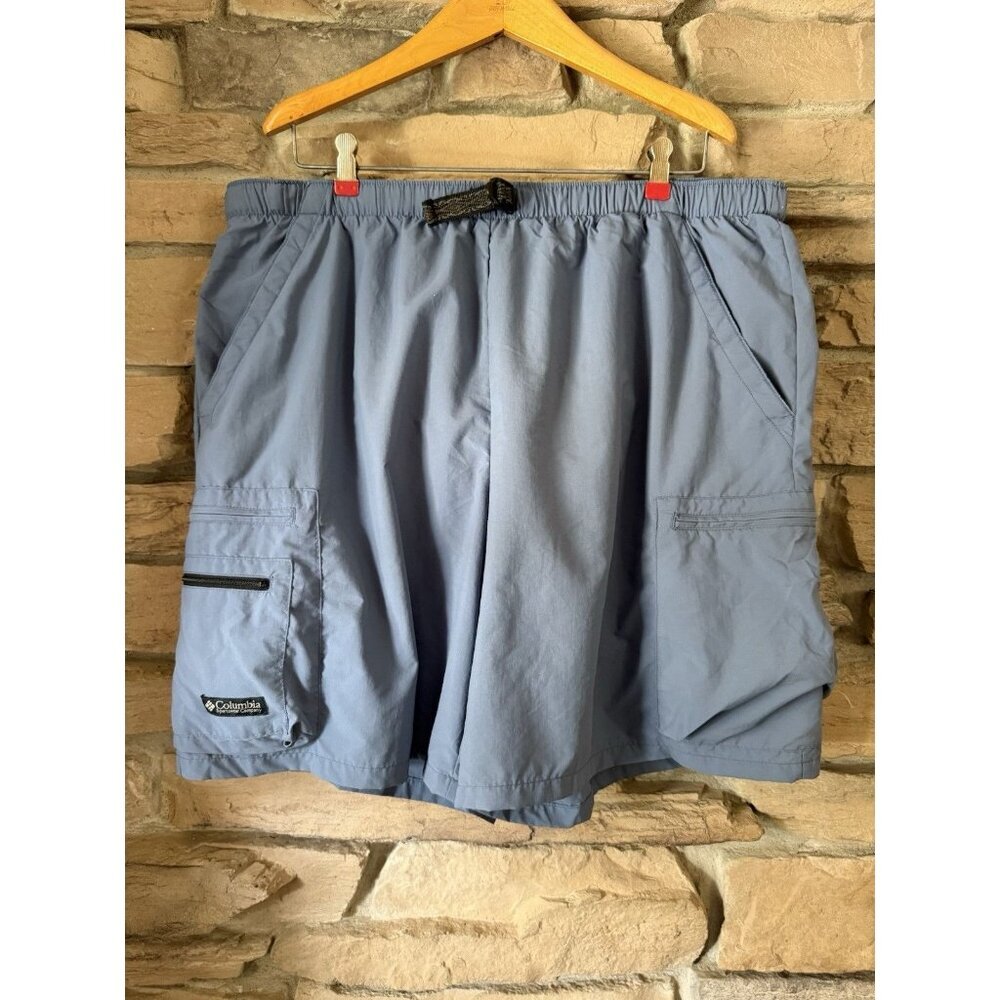 Columbia Mens Extra Large Blue Logo Cargo Utility Pocket Swim Trunks - Picture 1 of 7